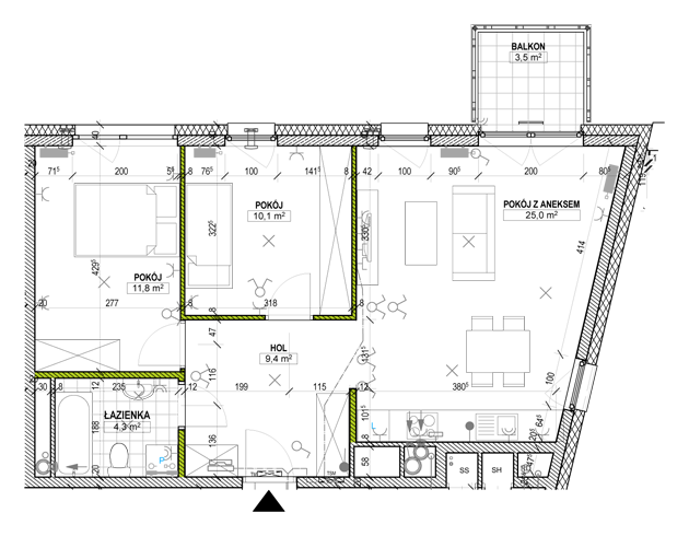 plan mieszkania nr 35 (1 ETAP)
