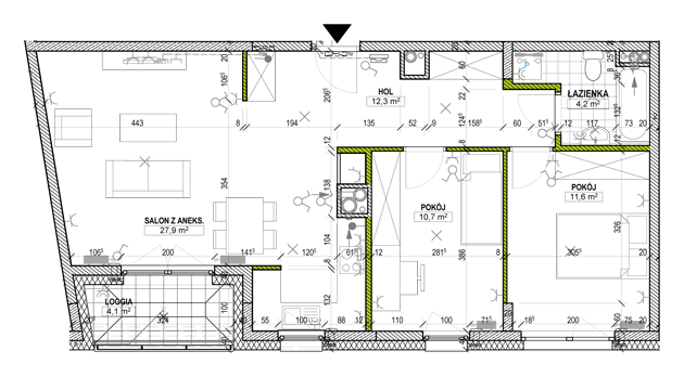 plan mieszkania nr 37 (1 ETAP)